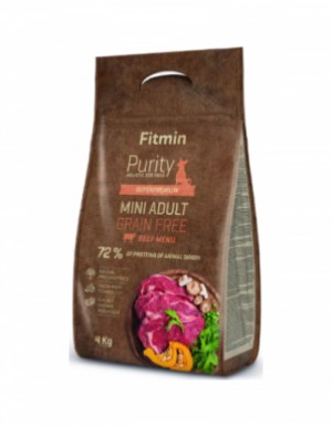 <p><strong>Fitmin Dog Purity Mini Adult Beef Grain Free - полноценный беззерновой корм для взрослых собак мелких пород.</strong></p>