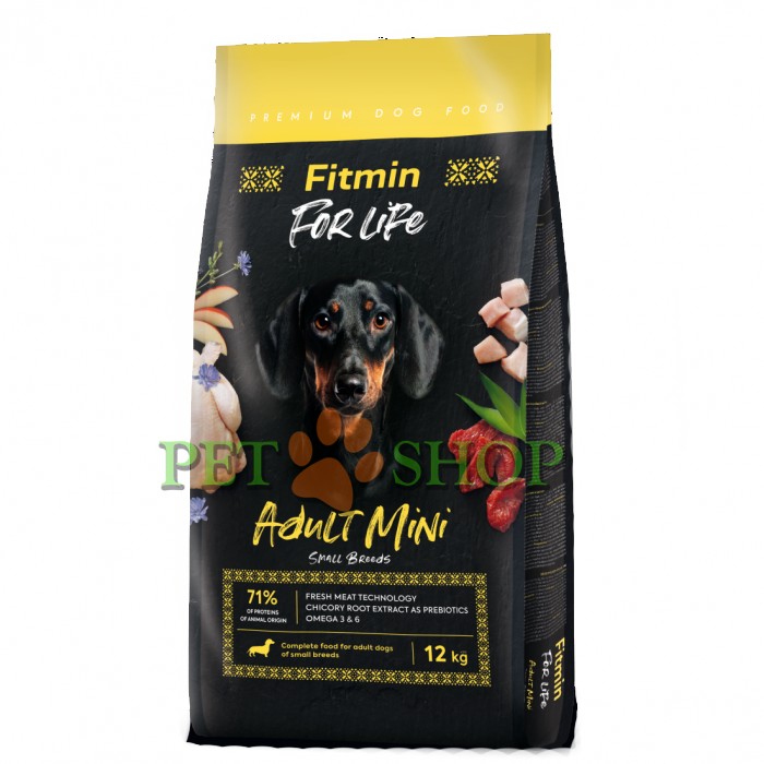 <p><strong>Fitmin For Life Adult Mini - это комплексный корм премиум класса для взрослых собак малых пород.</strong></p>