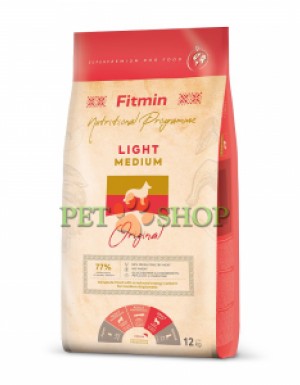 <p><strong>Fitmin Medium Light – облегченный сухой корм с птицей Fitmin Medium Light является полноценным и предназначается для регулярного кормления склонных к полноте собак средних пород, а также собак с лишним весом.</strong></p>