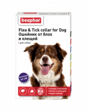 <p><strong>Ошейник Beaphar Flea & Tick collar for Dog от блох и клещей для собак, фиолетовый 65 см</strong></p>