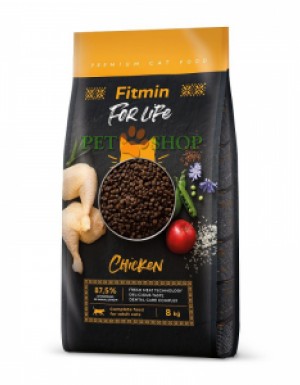 <p><strong>Fitmin For Life Adult Chicken - Полнорационный корм для взрослых кошек со свежим мясом птицы.</strong></p>