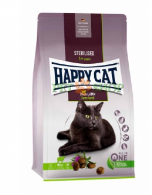<p><strong> Happy Cat Sterilised Weide-Lamm для стерилизованных кошек и кастрированных котов с птицей и ягнёнком 10 кг</strong></p>