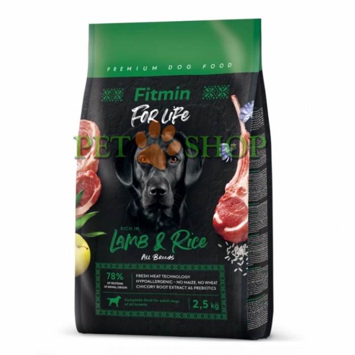 <p><strong>Fitmin For Life Adult Lamb & Rice – este o hrana completa cu carne de miel și orez pentru caini adulti.Hrana cu carne de miel și orez este ideala pentru câini sensibili.</strong></p>