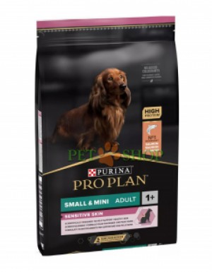 <p><strong>Сухой корм Pro Plan для взрослых собак мелких и карликовых пород с чувствительной кожей с комплексом OPTIDERMA с лососем и рисом, пакет, 7 кг</strong></p>