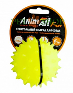 <p><strong>Оригинальная и яркая игрушка AnimAll Fun в виде мячика с шипами из натурального и не токсичного каучука для собак. Цвета:</strong> Желтый.</p>