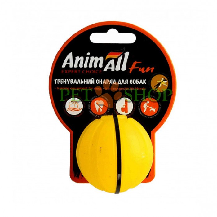 <p><strong>Оригинальная и яркая игрушка AnimAll Fun в виде мячика из натурального и не токсичного каучука для собак. Цвета</strong>: Коралловый; Желтый.</p>