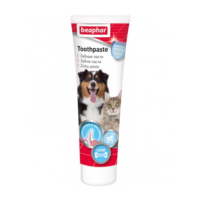 <p> </p>

<p><strong>Зубная паста Beaphar со вкусом печени обеспечивает ежедневную защиту зубов вашей собаки и кошки.</strong></p>