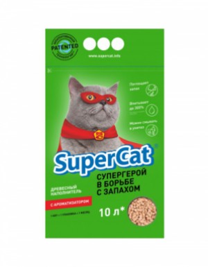 <p><strong>Supercat Standard с ароматом лаванды 10 L, 3 кг. Имеет светлые гранулы 6 мм.</strong></p>
