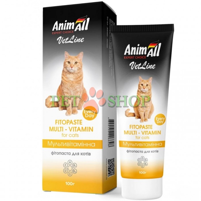 <p><strong>AnimAll Fitopaste Multivitamin</strong>&nbsp;&mdash; это сбалансированный витаминно-минеральный комплекс, созданный для поддержания общего здоровья питомца. В её составе содержатся необходимые витамины и микроэлементы, способствующие укреплению иммунитета, улучшению состояния шерсти и поддержанию нормального функционирования всех органов и систем организма.&nbsp;<strong>Давать животным возрастом старше 10 недель.</strong></p>