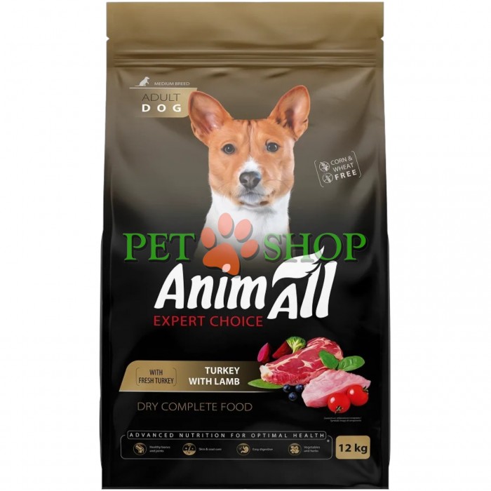 <p><strong>AnimAll Expert Choice Adult Medium Breed Turkey, Lamb -&nbsp;</strong>это сбалансированный полнорационный корм, специально разработанный для взрослых собак средних пород.</p>