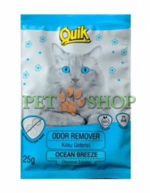 <p><strong>Realizat cu o formulă sigură și non-toxică, acest pachet de 25 g absoarbe umezeala, previne dezvoltarea bacteriilor și menține locuința ta curată și proaspăt mirositoare.&nbsp;Potrivit pentru toate tipurile de nisip pentru pisici.</strong></p>