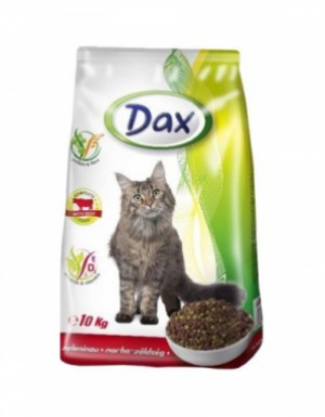 <p><strong>Сухой корм для котов Dax Говядина с овощами 10кг</strong></p>