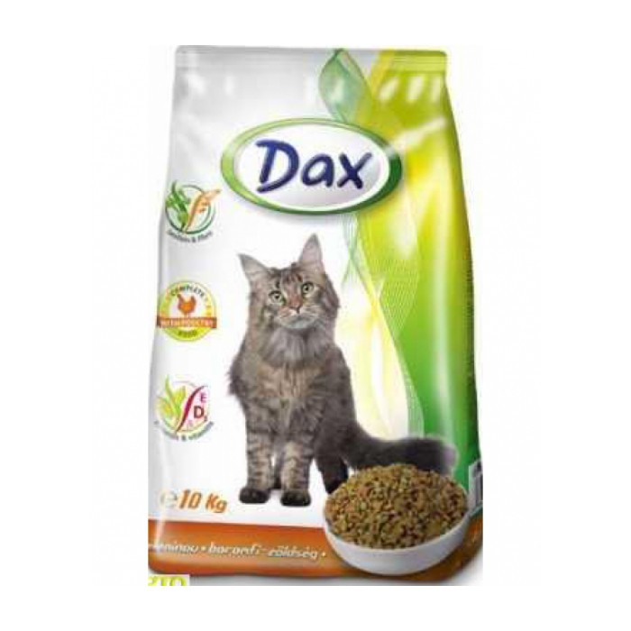 <p><strong>Hrană uscată pentru pisici Dax Pui cu legume 10 kg</strong></p>