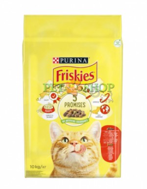 <p><strong>Cухой корм Friskies для взрослых кошек мясо, курица, печень 1,5 кг</strong></p>