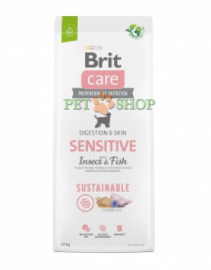 <p><strong>Brit Care Sustainable Sensitive Fish & Insect — Гипоаллергенный беззерновой корм с насекомыми для взрослых собак всех пород с чувствительным пищеварением и требовательной кожей и шерстью, 12 КГ</strong></p>