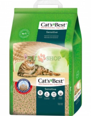 <p>Древесный комкующийся наполнитель <strong>Cat&rsquo;s Best Sensitive</strong> специально разработан для чувствительных кошек &ndash; его более мелкие гранулы обеспечивают особую мягкость для чувствительных лап. Кроме того, мелкие гранулы обеспечивают экономичный расход наполнителя, так как высокая зернистость приводит к образованию компактных, легко удаляемых комков.</p>