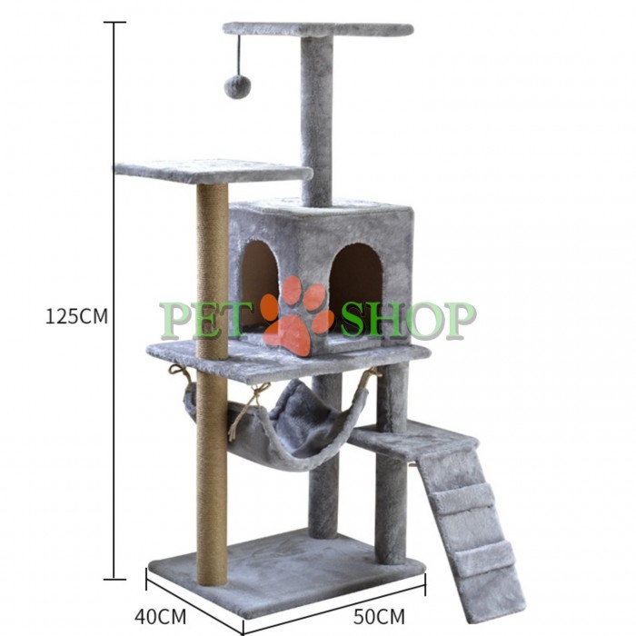 <p>Когтеточка <strong>4Life AT60 Grey</strong> &mdash; напольный комплекс высотой 125 см, является отличным вариантом для кошек средних и крупных пород, которым нужно пространство для растяжки и когтей. Удобна для размещения в любом углу дома. Цвет: Серый</p>