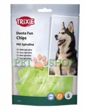<p><strong>Лакомство для собак Trixie Chewing Chips жевательные чипсы со спирулиной, 50 гр</strong></p>