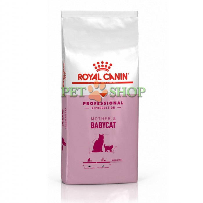 <p><strong>Продукт ROYAL CANIN&reg;&nbsp;Mother &&nbsp;Babycat удовлетворяет потребности кошек в&nbsp;питании в&nbsp;период беременности и&nbsp;лактации, а&nbsp;также котят в&nbsp;возрасте 1&ndash;4&nbsp;месяцев.</strong></p>