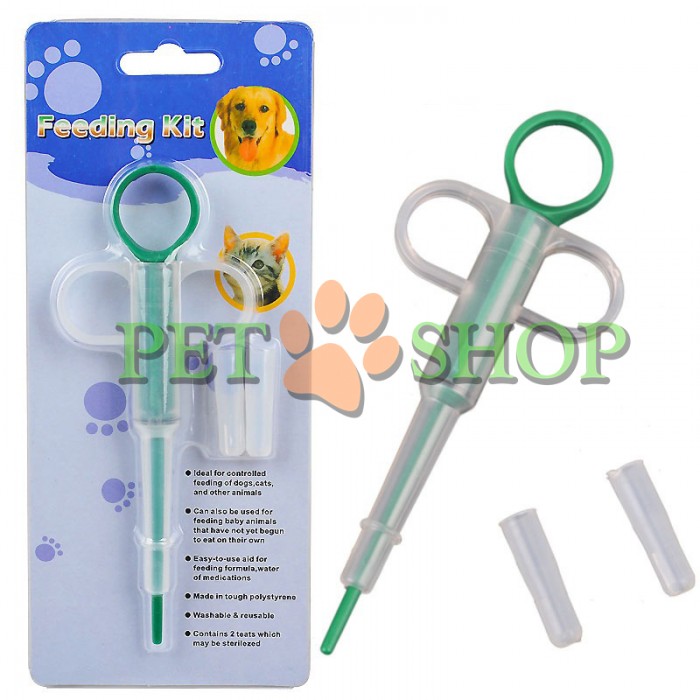 <p><strong>Таблеткодаватель / шприц ветеринарный / инструмент медицинский / устройство для быстрого, удобного и безболезненного введения таблеток и жидких лекарственных форм Вашему питомцу.</strong><br />
&nbsp;</p>