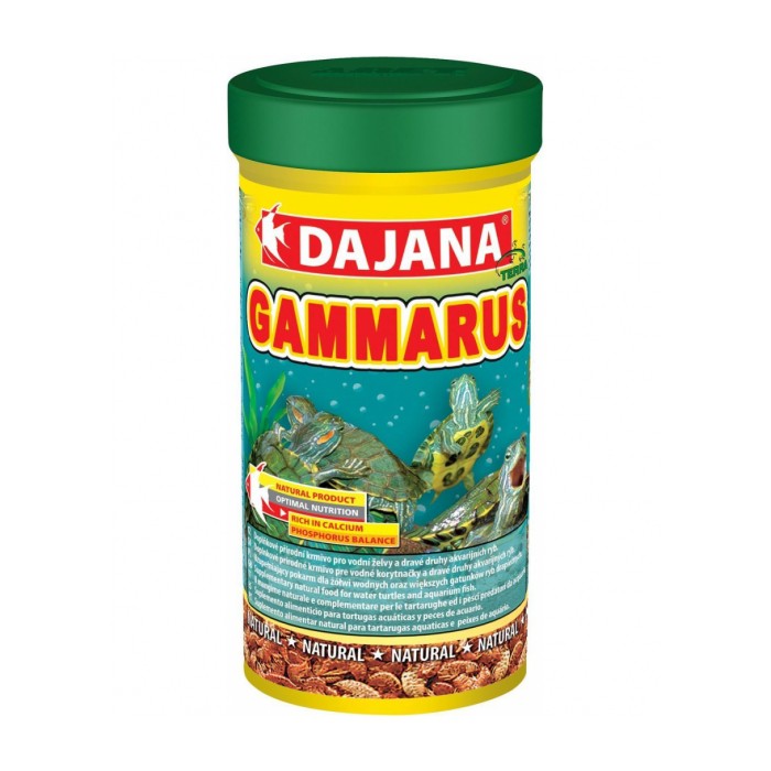<p><strong>Высококачественный натуральный корм Dajana Gammarus (Даяна Гаммарус) для всех видов декоративных рыбок, водных черепах и террариумных животных.</strong></p>