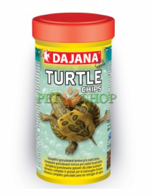 <p><strong>DAJANA TURTLE CHIPS Корм для водных черепах с цеолитом, уменьшает загрязнение воды 250 мл - 100 грамм</strong></p>