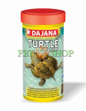 <p><strong>DAJANA TURTLE CHIPS Корм для водных черепах с цеолитом, уменьшает загрязнение воды 1000 мл - 400 грамм</strong></p>