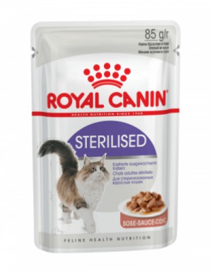 <p><strong>Hrană umedă, echilibrată și completă special adaptată nevoilor nutriționale ale pisicilor adulte sterilizate (carne mărunțită în sos).</strong></p>