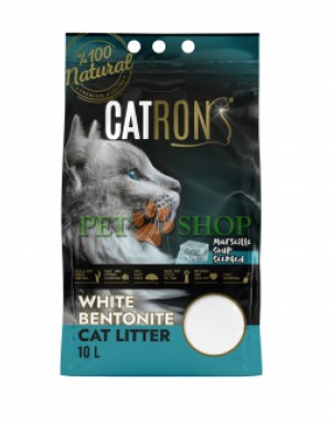 <p><strong>Așternut pentru pisici din bentonită albă de înaltă calitate cu aroma săpun de Marsilia. Granule: 1,5 - 4 mm. </strong></p>

<p><strong>100% natural și inofensiv, 99% fara praf, 0% mirosuri, Ultra absorbant \ Intarire instantanee \ Calitate ultra premium \ Consum economic</strong></p>
