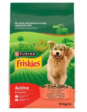 <p><strong>Purina - Friskies Vitafit Active для активных собак с говядиной 1&nbsp;кг на развес</strong></p>