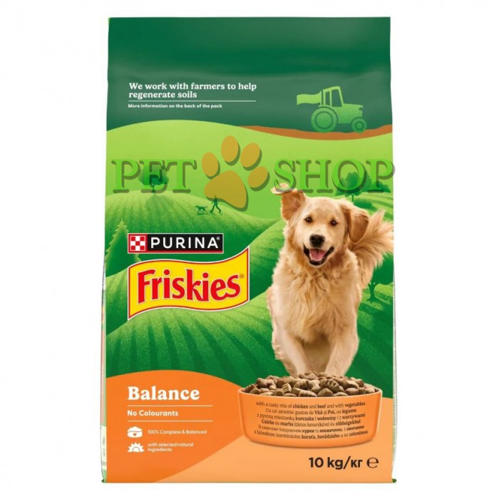 <p><strong>Сухой корм для собак Purina Friskies Balance Chicken Vegetables 10 kg&nbsp;</strong></p>