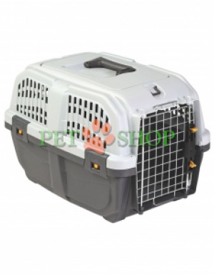 <p><strong>Trixie Skudo 2</strong> &mdash; cușcă de transport cu ușă metalică special concepută pentru transportul pisicilor și c&acirc;inilor de talie medie. Dimensiuni: 55*36*35 cm.&nbsp;Acest model este aprobat oficial pentru călătorii cu trenul și avionul. <strong>Roțile și cureaua de umăr nu sunt incluse &icirc;n комплектul standard Skudo 2&nbsp;și se achiziționează separat.</strong></p>