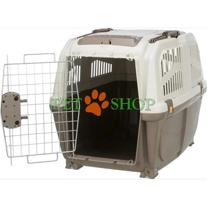 <p><strong>Trixie Skudo 5</strong> &mdash; cușcă de transport cu ușă metalică, special concepută pentru transportul pisicilor și c&acirc;inilor de talie medie. Dimensiuni: 79*59*65 cm. Acest model este aprobat oficial pentru călătorii cu trenul și avionul. <strong>Roțile și cureaua de umăr nu sunt incluse &icirc;n комплектul standard Skudo 5 și se achiziționează separat.</strong></p>