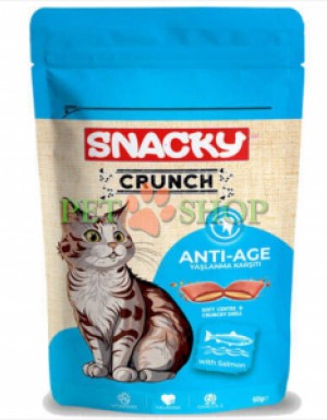 <p><strong>Snacky Crunch Anti-Age -&nbsp;</strong>дополнительное лакомство для взрослых кошек и котят старше 8 недель.</p>