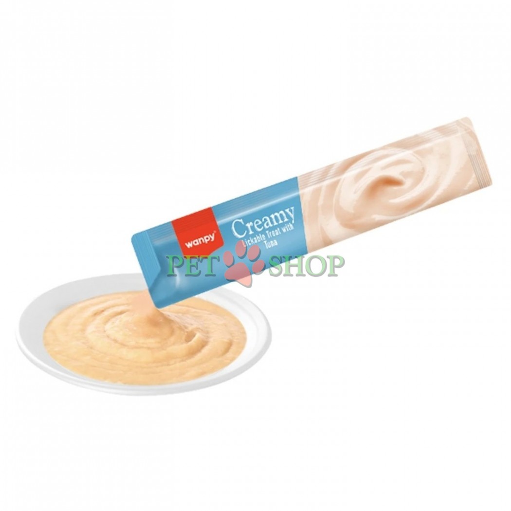 <p><strong>Recompensă delicioasă cu textură cremoasă, pe bază de ton, pentru pisici adulte și pisoi cu v&acirc;rsta de peste 3 luni, 14 g (1 plic).</strong></p>