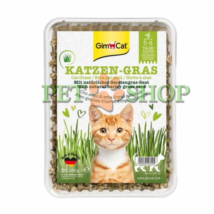 <p><strong>Трава для кошек из семян ячменя, в питательном субстрате Katzen-Gras (GimCat)</strong></p>