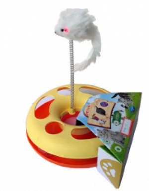 <p><strong>Интерактивная игрушка для кошек с мышью на пружине</strong></p>