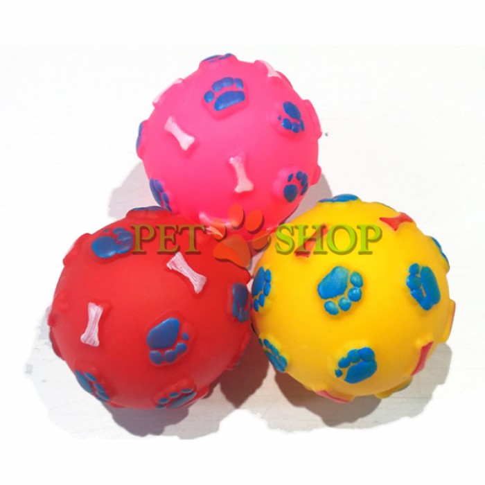 <p><strong>Мяч винил с пищалкой, диаметр - 7 см, разные цвета, 1 шт</strong></p>