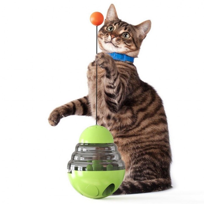 <p><strong>* 3 в 1 интерактивная игрушка для кошки</strong></p>

<p><strong>* умная игрушка</strong></p>

<p><strong>* диспенсер для еды</strong></p>

<p><strong>* автоматически вращающаяся.</strong></p>