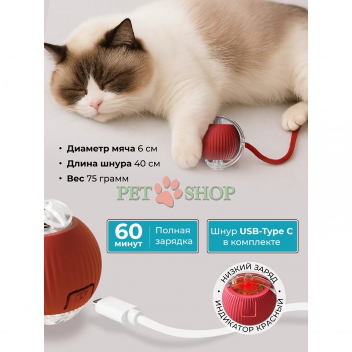 <p><strong>Интерактивная игрушка &laquo;Убегающий хвост&raquo; &mdash; </strong>это автоматическая добыча, которая двигается сама и вовлекает питомца в активную игру. Она надолго займет внимание кошки и удовлетворит ее природные инстинкты. В комплект входит USB кабель.</p>