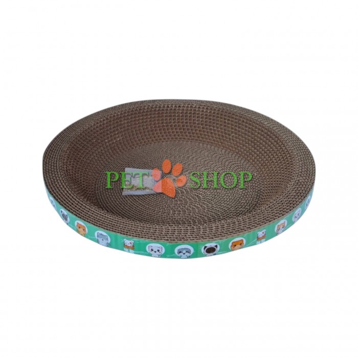 <p><strong>Картонная когтеточка лежак-тарелка</strong> &mdash; это удобное и функциональное решение для ухода за когтями и отдыха вашей кошки. Благодаря округлой форме изделие служит не только когтеточкой, но и уютным местом для сна.</p>