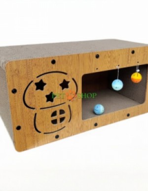 <p>Когтеточка картонная, домик- радио, 60*30*30 см</p>