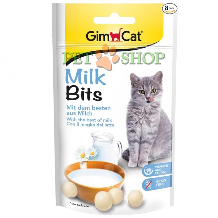 <p><strong>«ДжимКэт МилкБитс» — кормовая добавка, являющаяся дополнительным источником и способствующая обеспечению потребностей организма кошек в витаминах D3, С и таурине.</strong></p>