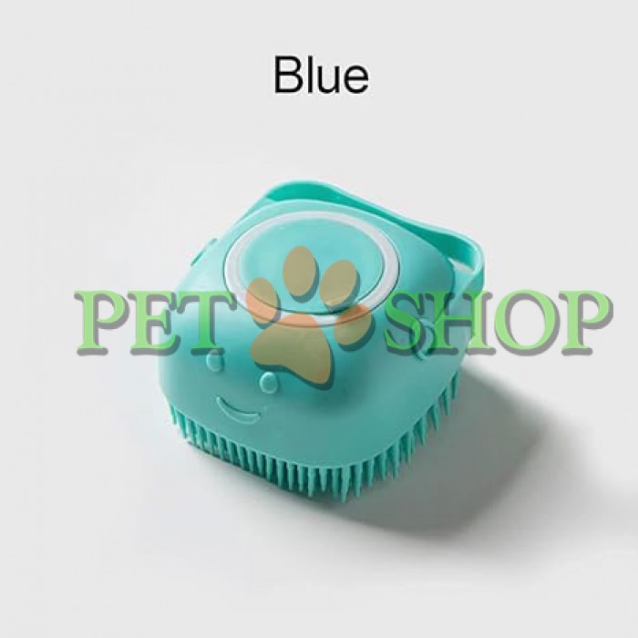 <p><strong>Массажная щетка силиконовая с диспенсером для шампуня</strong></p>