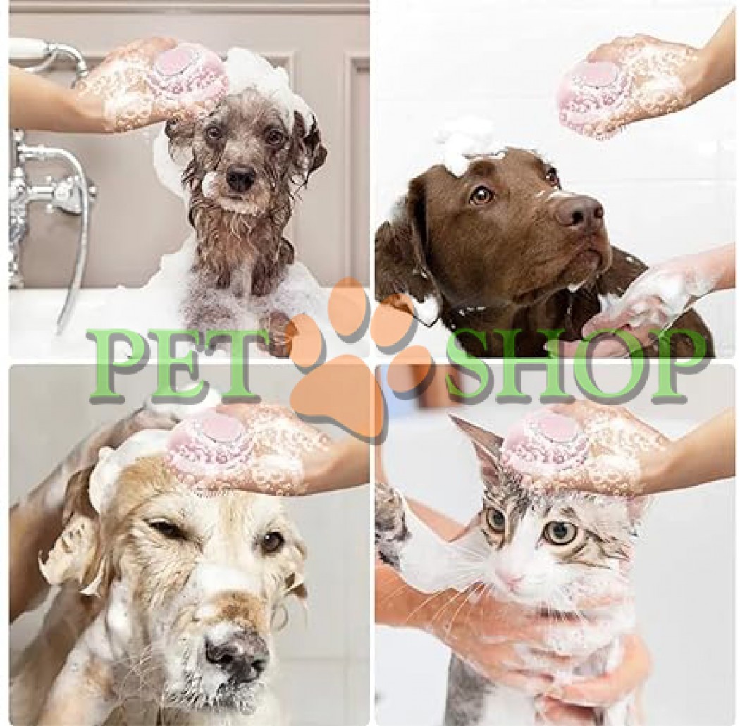 <p><strong>Массажная щетка силиконовая с диспенсером для шампуня</strong></p>