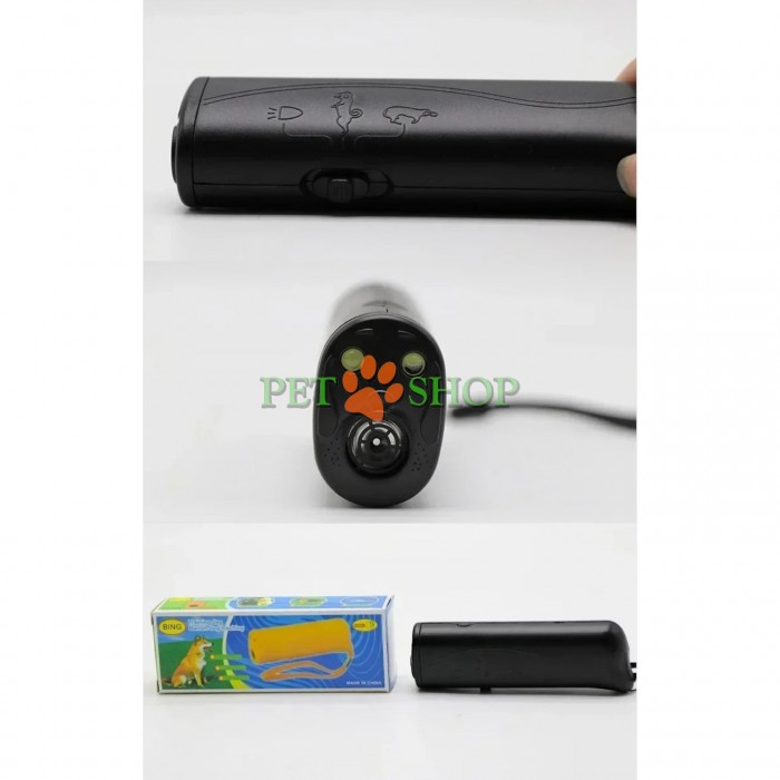 <p><strong>Ультразвуковой отпугиватель</strong> &mdash; компактное устройство, предназначенное для безопасного воздействия на агрессивных или назойливых собак. Генерирует высокочастотный ультразвук, неприятный для собак, но безопасный для человека.&nbsp;Оснащён встроенным фонариком. Батарейки не входят в комплект.</p>