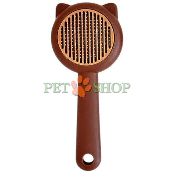 <p>Пуходерка с кнопкой, "с ушками" 1463-16. Размеры 19,5*8 см.</p>