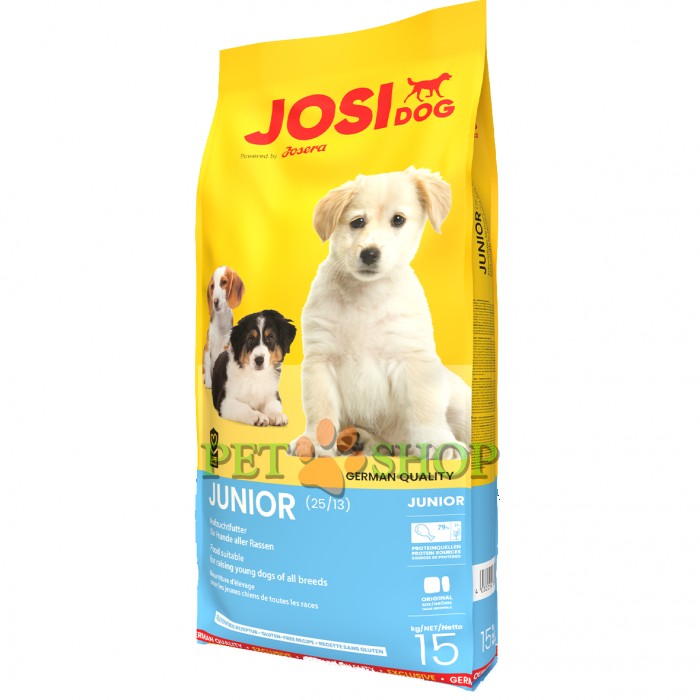 <p><strong>Josera JosiDog Junior корм для растущих щенков и молодых собак 15 кг</strong></p>