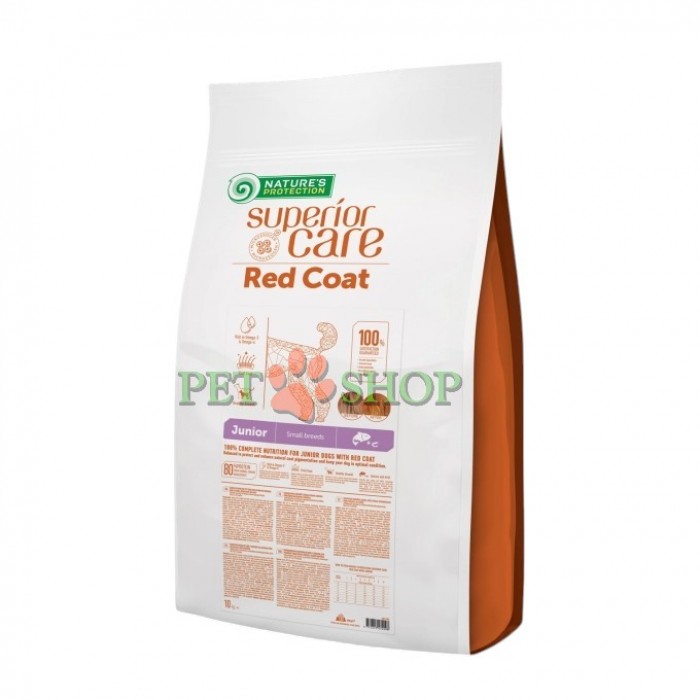 <p>Сухой беззерновой корм для юниоров с рыжей шерстью малых пород с лососем&nbsp; Nature's Protection Superior Care 1,5 кг с 2 до 12 месяцев.</p>