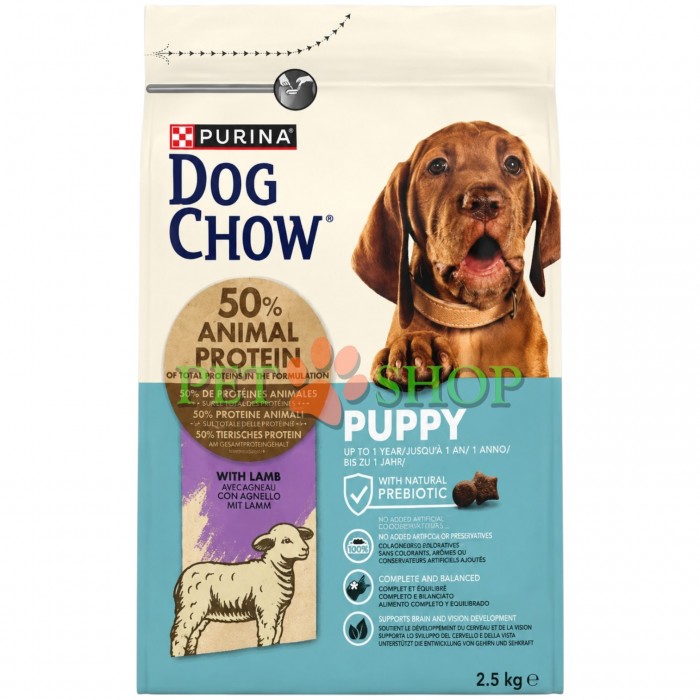 <p><strong>Корм Dog Chow&nbsp;Puppy для щенков с ягненком - это полнорационный сухой корм для щенков с отборными натуральными ингредиентами и всеми необходимыми питательными веществами.</strong></p>